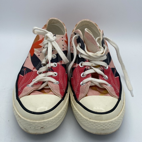 Women’s Converse Chuck Taylor low top floral print canvas sneakers shoes sz 9.5 - Picture 2 of 8